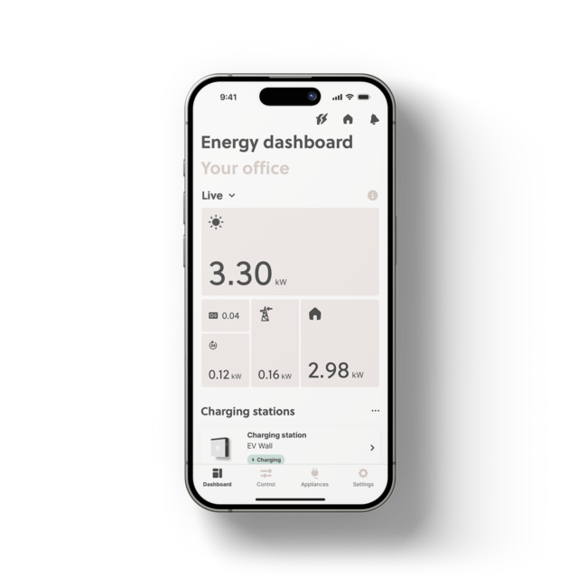 App Energy dashboard