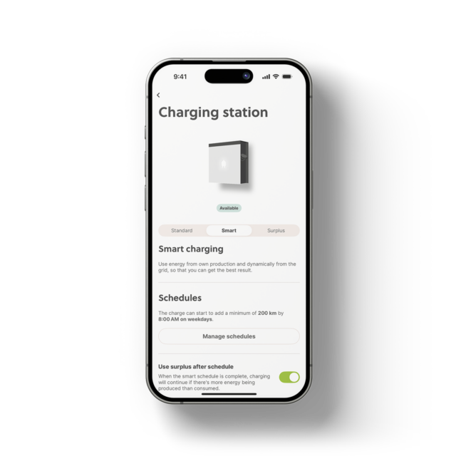 App choose charging method